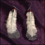 Faux Eagle Earrings